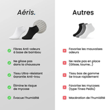Chaussettes Aéris en fibre de bambou | Anti-transpiration & Anti-odeurs
