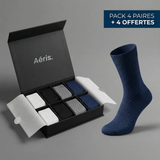 Chaussettes mi-haute Aéris en fibre de bambou | Anti-transpiration & Anti-odeurs