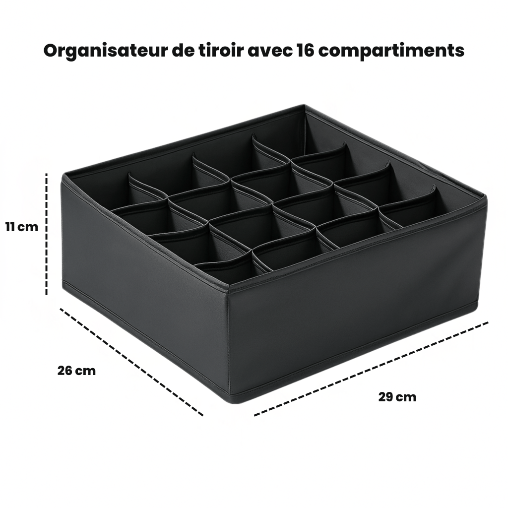 Organisateur de tiroir pour chaussettes et sous-vêtements | Aéris